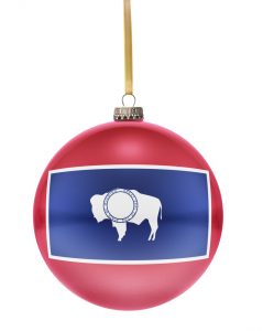 wyo flag on ornament