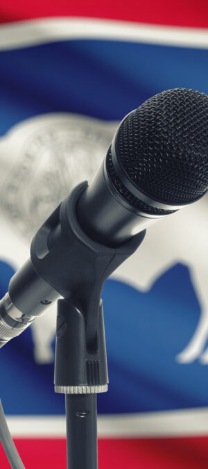 Wyoflagwithmicrophone