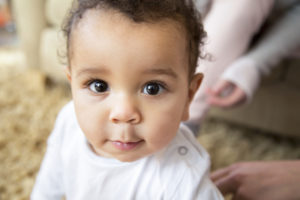 Photo of baby with big eyes