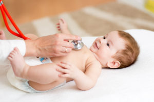 baby with doctor