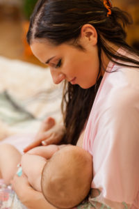 Picture of woman breastfeeding her baby.