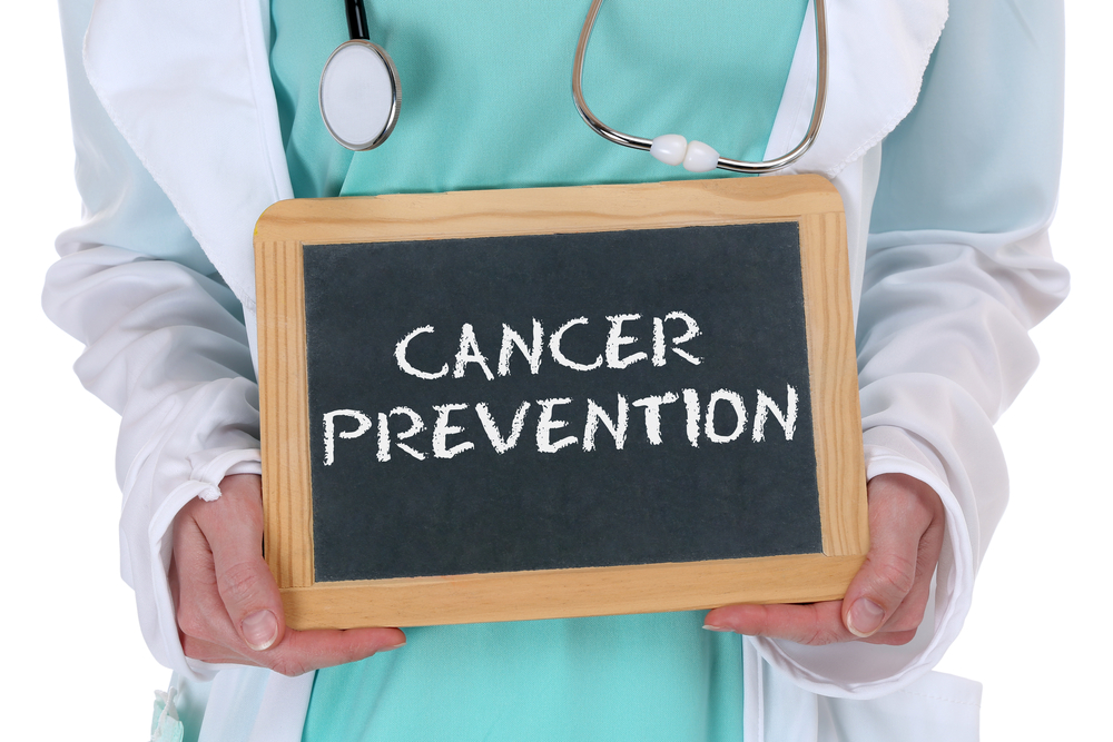 photo of cancer prevention small sign