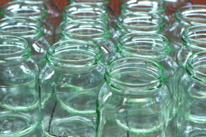 Jars being sealed