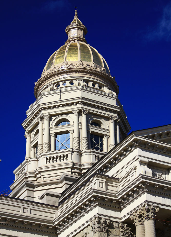 Photo of the Wyoming capitol dome