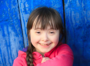 Photo of disabled girl smiling