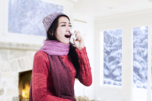 photo of girl with tissue