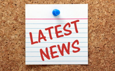 photo of board with news announcement