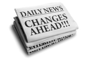 paper with changes headline