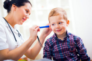 Photo of nurse with boy