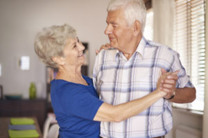 Photo of older couple dancing