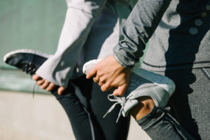 People stretching for physical therapy