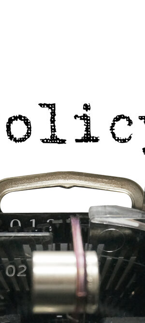 policywordontypewriter