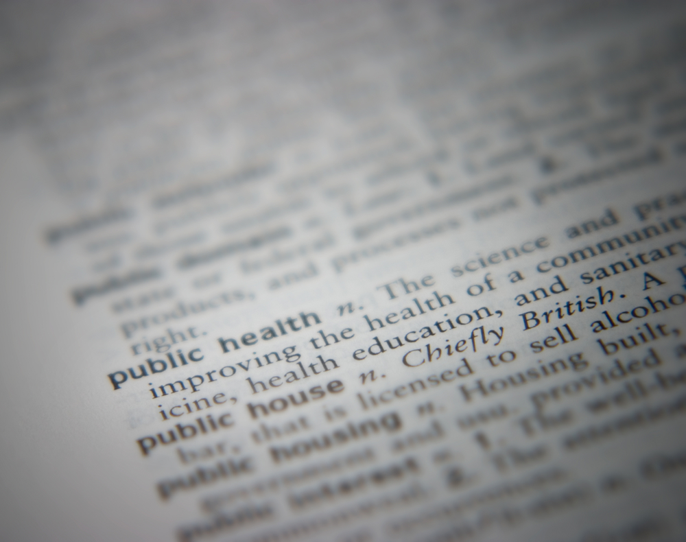 public health dictionary page
