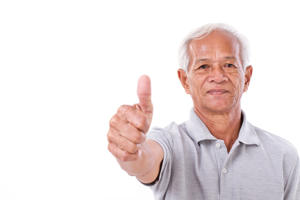Photo of man with thumbs up