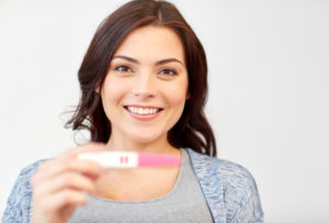 Women with Pregnancy Test