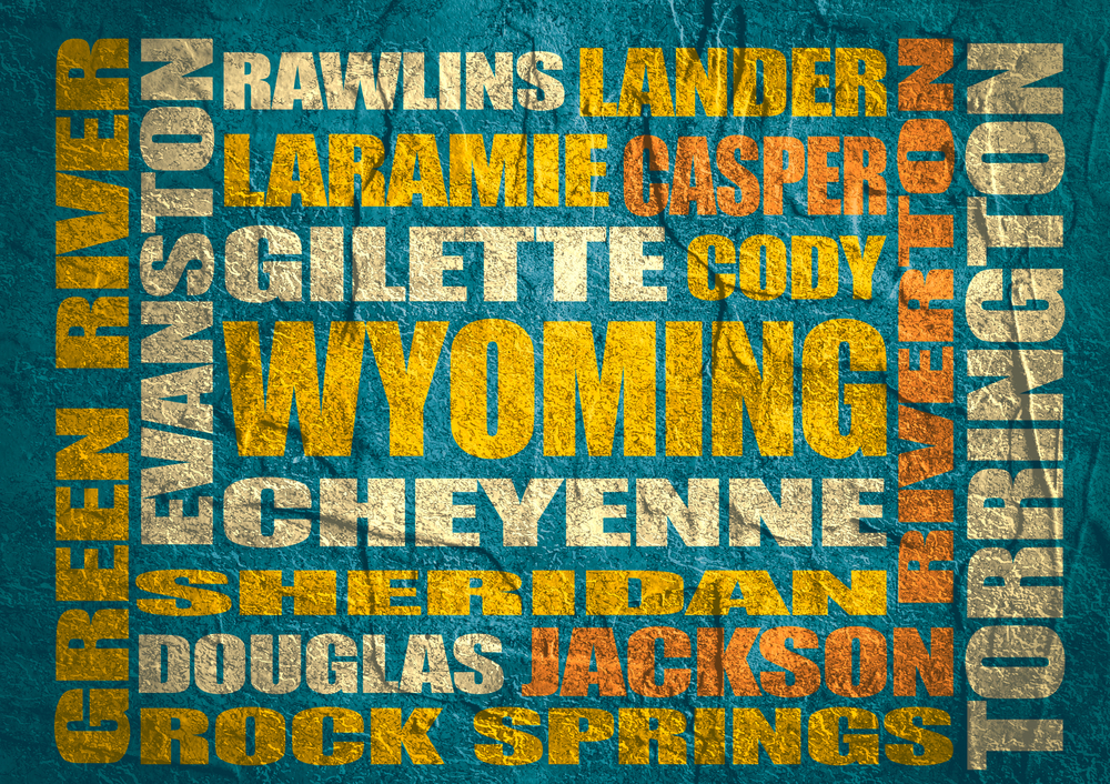 wyoming town names graphic
