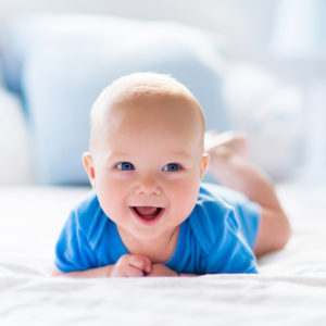 Baby in blue