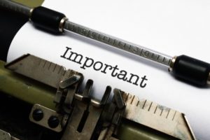important on typewriter