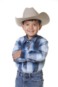 Boy in cowboy hat