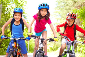 kids on bikes