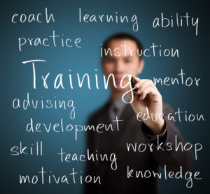 photo of training words on board