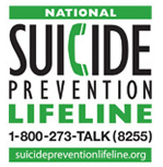 Suicide Prevention Lifeline Call 1-800-273-8255
