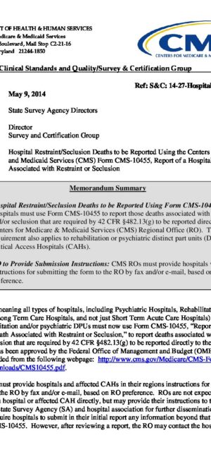 HLS Death Reporting S&C 14-27