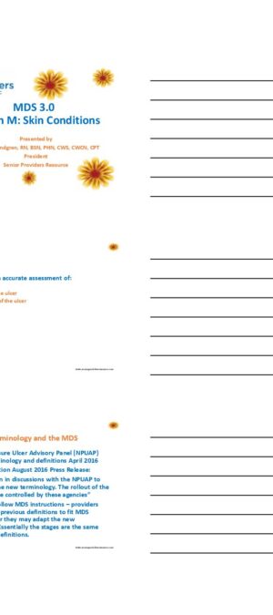 HLS MDS-Section M-Skin Conditions-Handout
