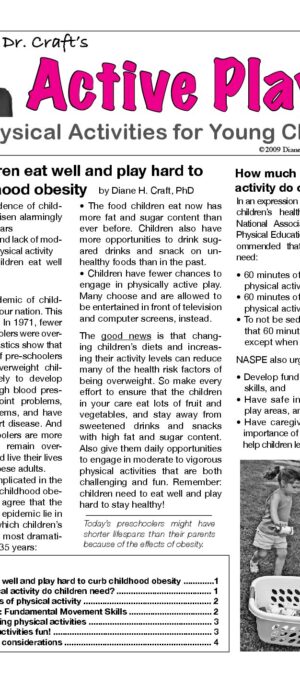 Dr Craft Active Play Newsletter