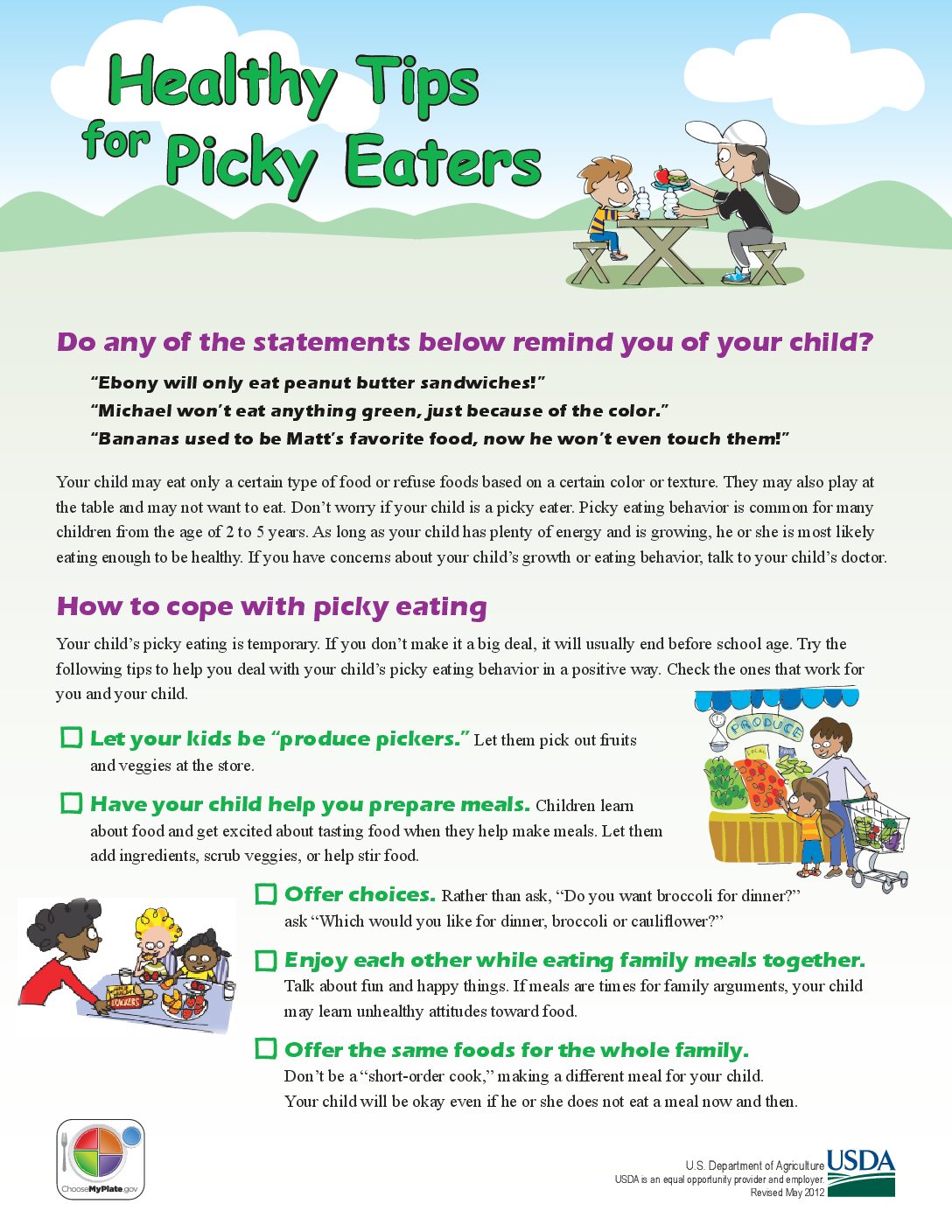 Healthy Tips for Picky Eaters - Wyoming Department of Health