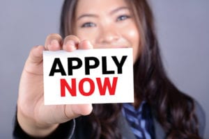 apply now on card
