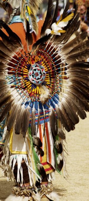 back view with indian dancing