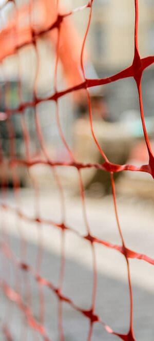 construction site with net