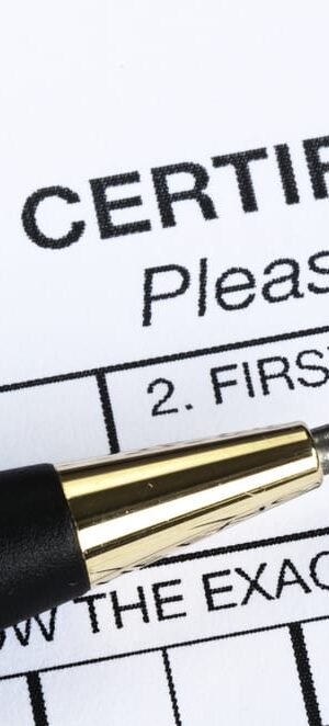 death certificate form
