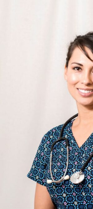 friendly nurse at work