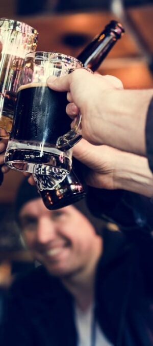 friends toasting with beer 2