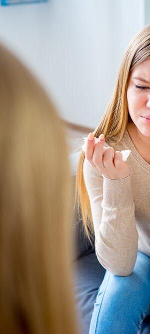 girl in therapy session