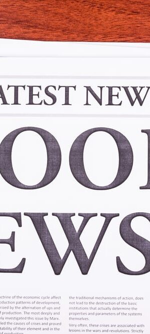 good news headline on paper