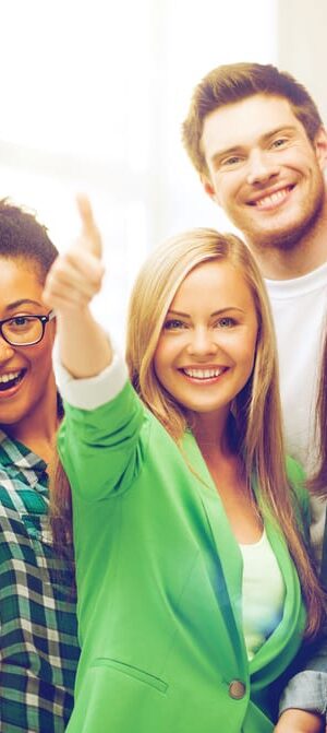 group of friends celebrating