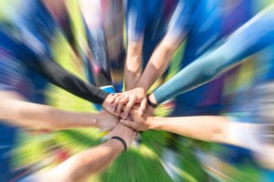 photo of hands together