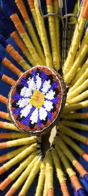 indian beadwork close up