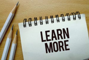photo saying learn more