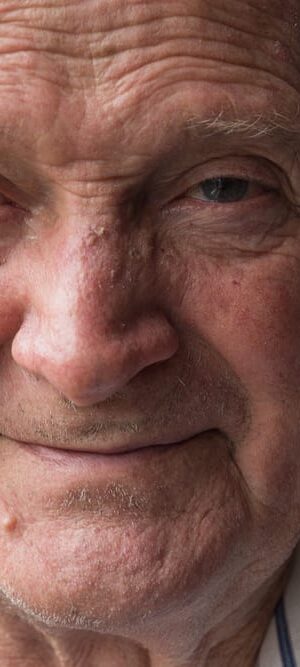 older man smiling