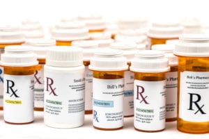 Photo of pill bottles