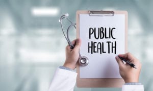 public health on clipboard