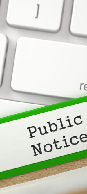 public notice on keyboard