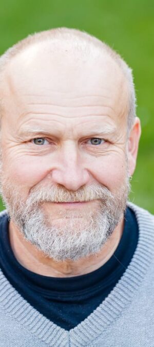 smiling older man outdoors