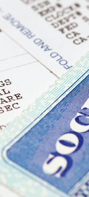 social security card and income documents