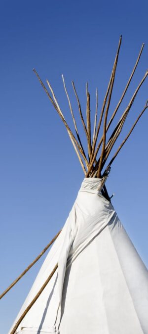 teepee and sky