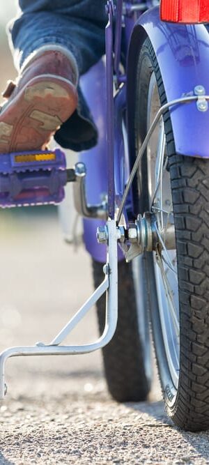 training wheels close up